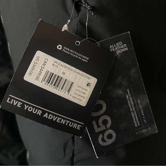 ✨NWT Eddie Bauer Black Glacier Peak Seamless Stretch Down Duffle Coat ✨ - Picture 7 of 7